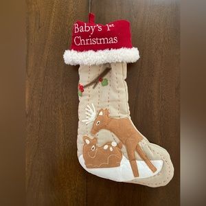 Pottery Barn Baby’s First Christmas deer stocking!
